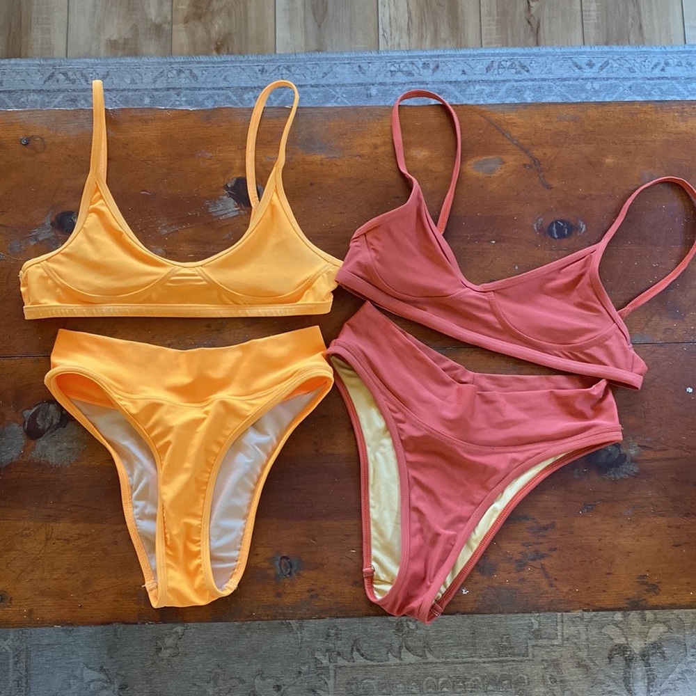Gnash Swim set Teardrop Crop & Dip Briefs